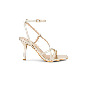 Revolve superdown luna heel Gold sandals  size 8 NIB